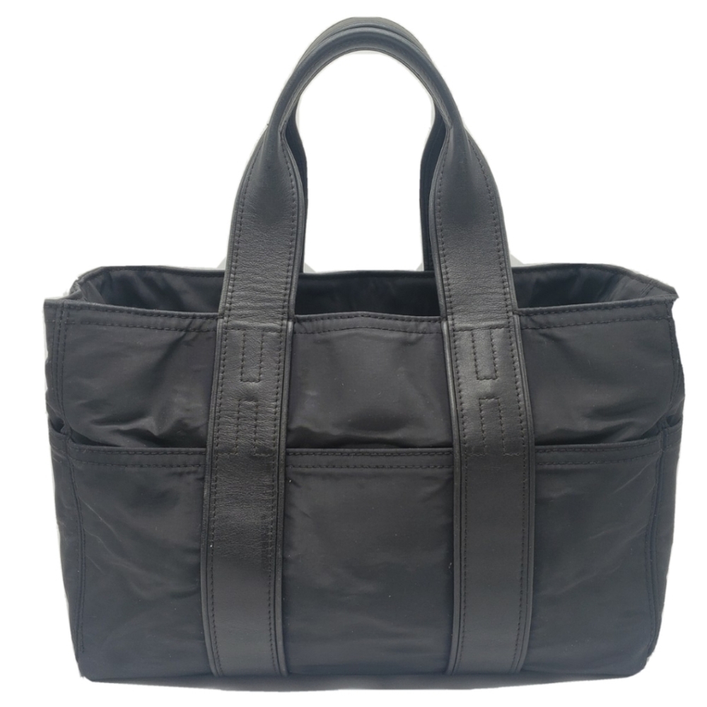 100% Authentic HERMES Acapulco PM Tote Nylon Black Handbag